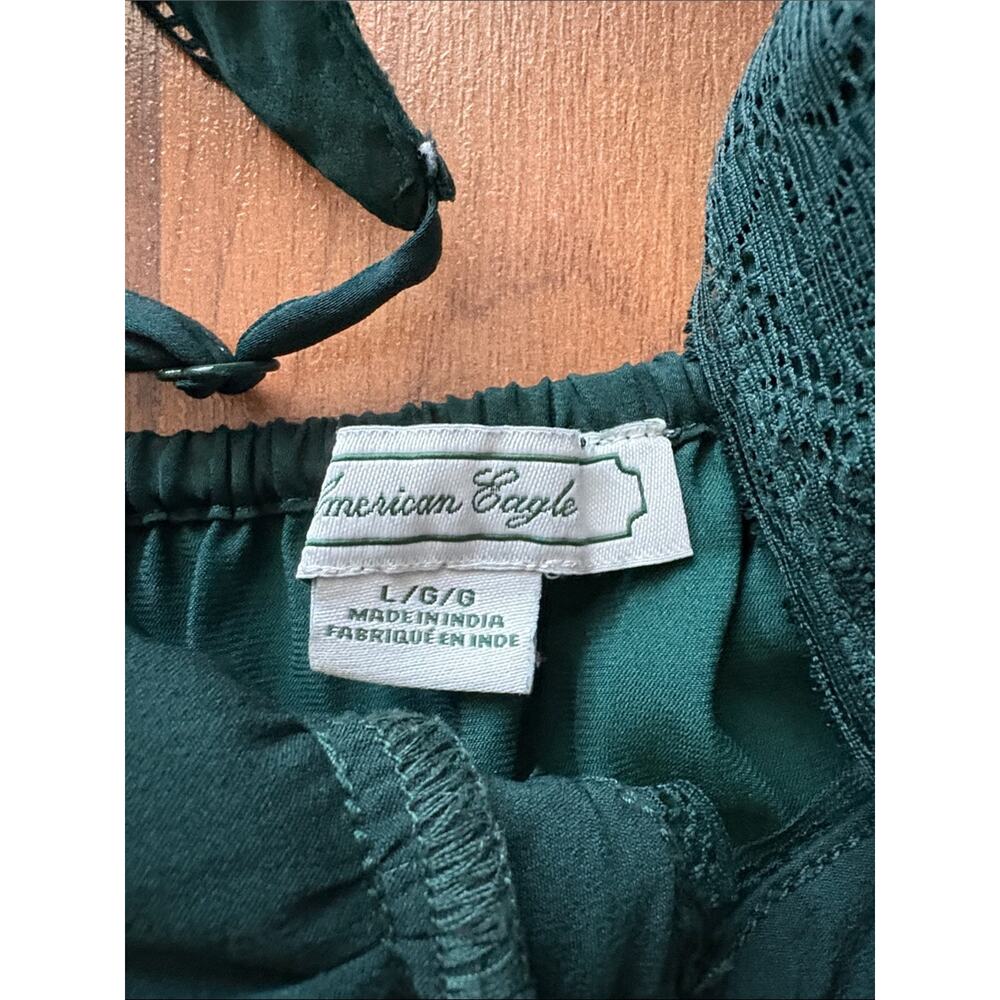 American Eagle Woman’s Forest Green mini dress Size L - Picture 2 of 11